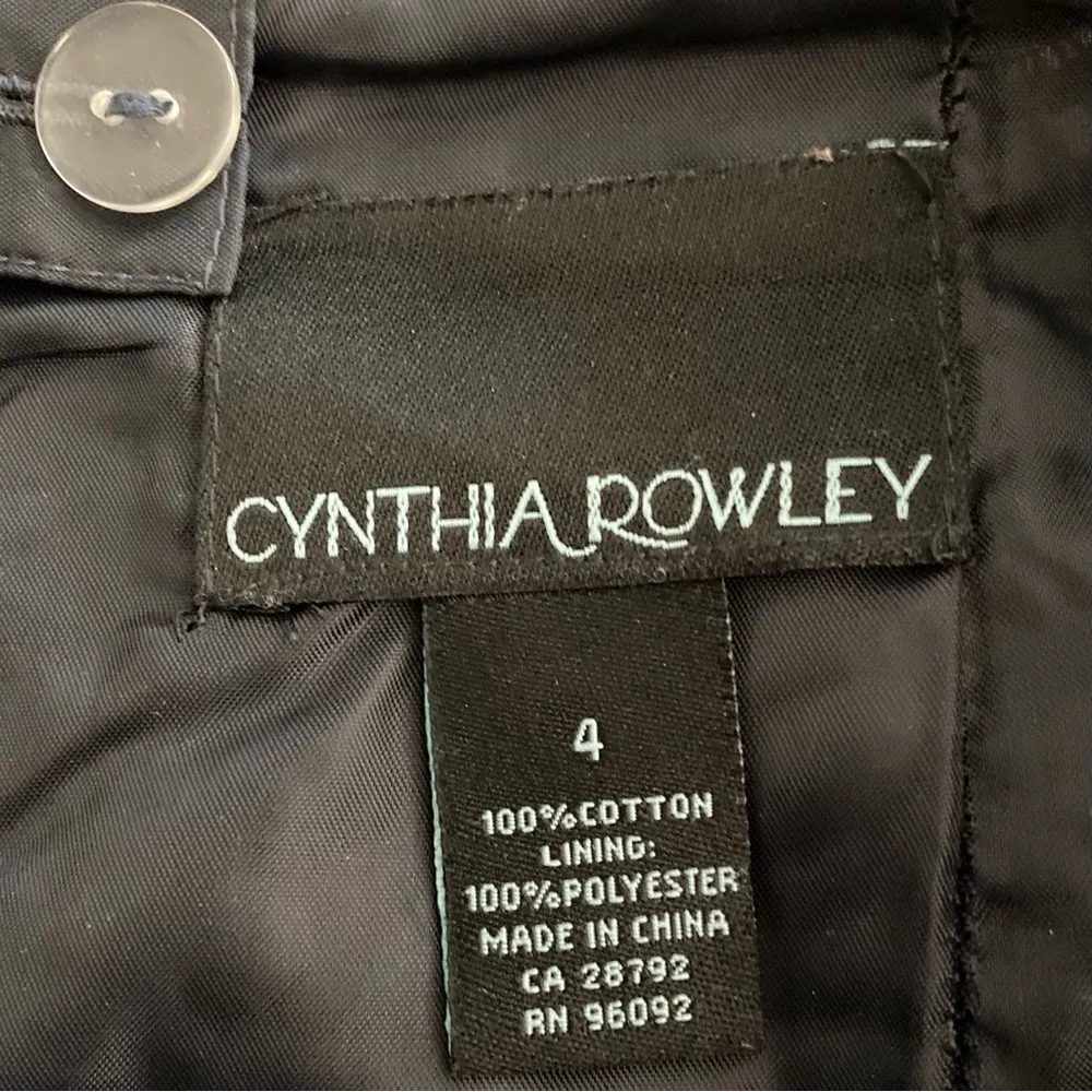 Cynthia Rowley Navy Blue Eyelet Pencil skirt sz 4 - Image 7