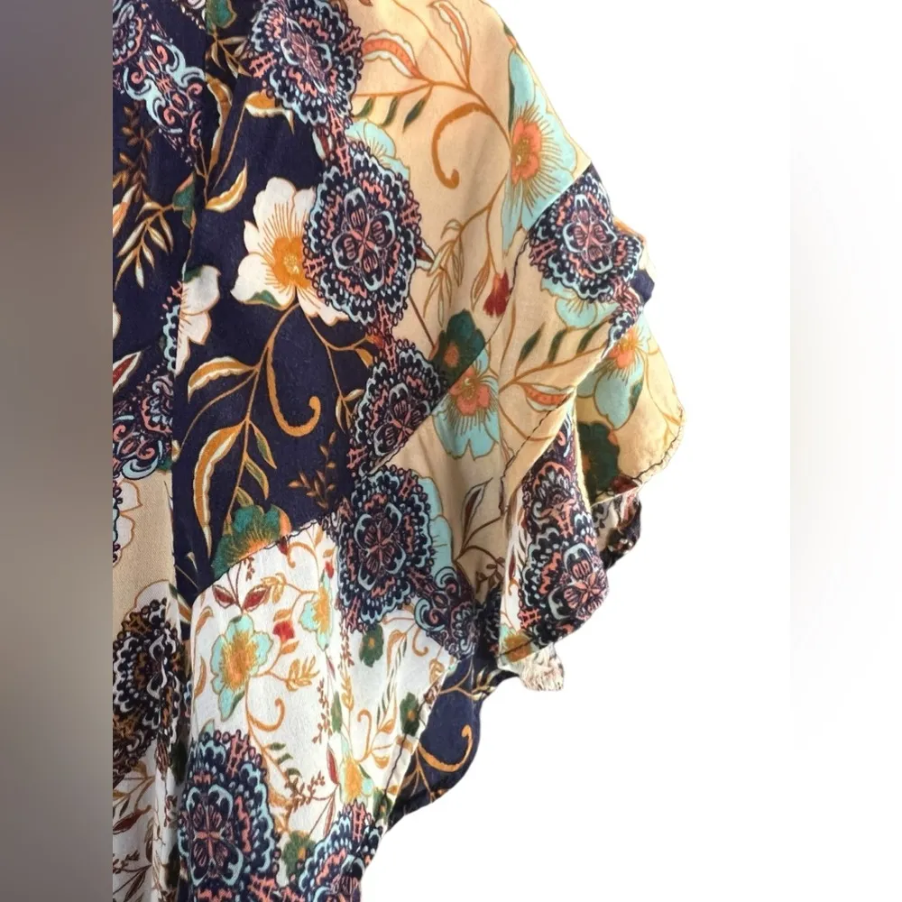 Abel The Label Floral Boho Patchwork Maxi Dress Womens Small - Image 6