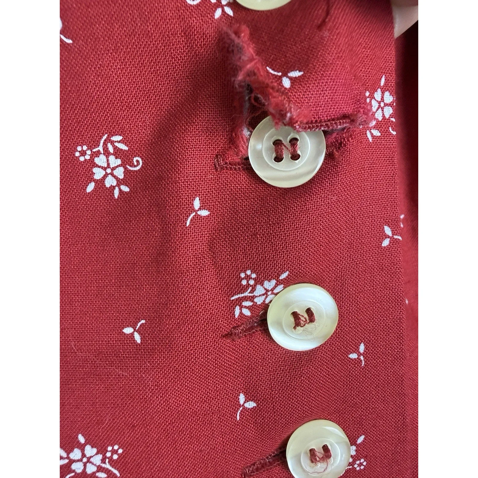 WENGER Austrian Vintage Dirndl Dress Tyrol Trachten Red Cotton Women’s 42/L Size undefined - Image 12