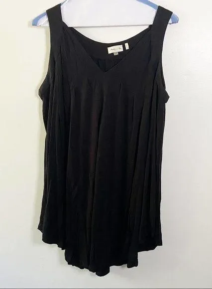 Anthropologie Meadow Rue Black Basic Flowy Tank - Image 2