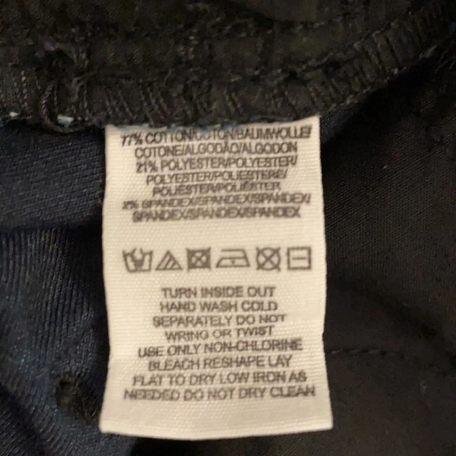 Free People Burnout Velvet Jeans Womens 27 Blue Black Winter Skinny - Image 9