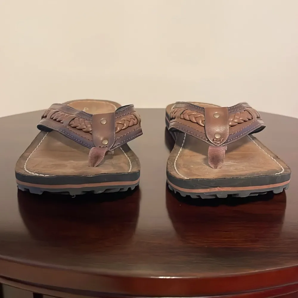 Clark’s Brown Leather Women's Sandals - Image 2