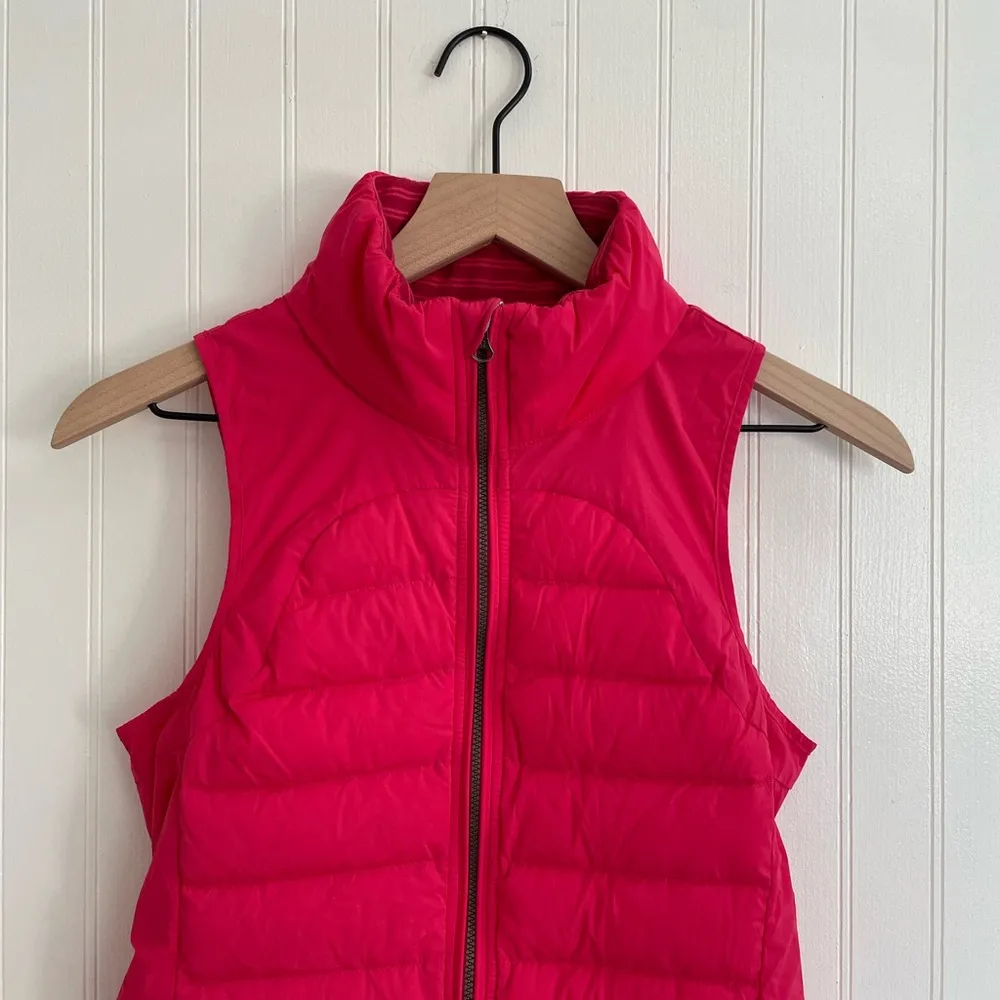LULULEMON Fluffed Up Puffer Vest in Boom Juice Size 4 Reflective Detailing - Image 11