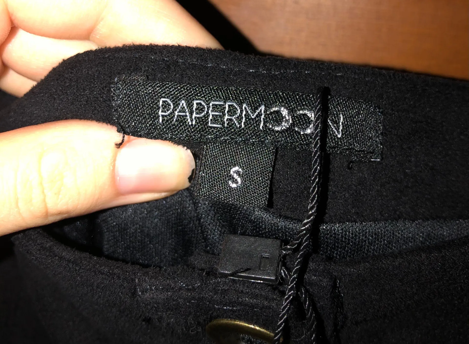 PaperMoon Suede Scalloped Skirt - Image 2