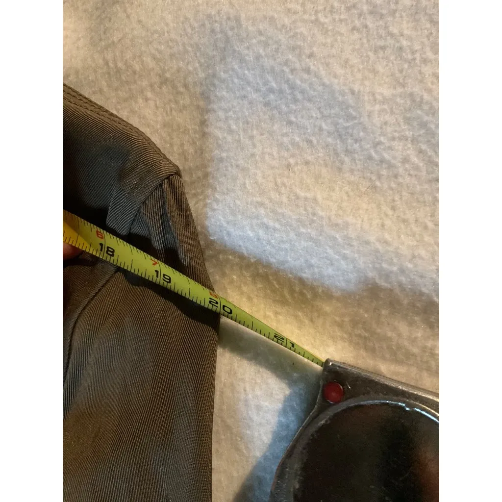 NWOT COS women olive Green long sleeve button down Shirt SZ14 bust50 - Image 5