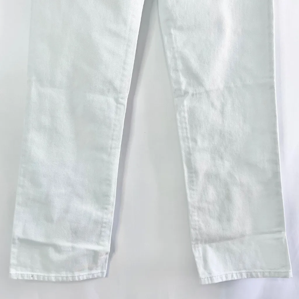 New WeWoreWhat Kick Flare High Rise Jean Super Bleached Nonstretch Denim Size 24 - Image 12