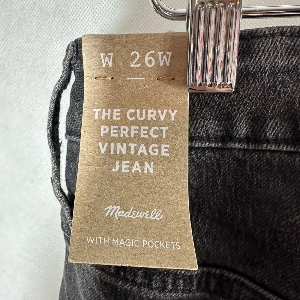 Madewell The Plus Curvy Perfect Vintage Jean Size 26W Lunar Wash - Image 8