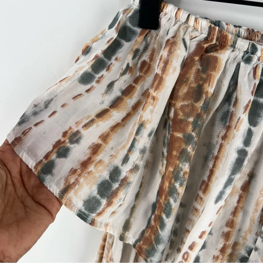 Free People‎ Summer Vibes Tie Dye Flounce Overlay Tube Jumpsuit - Image 5