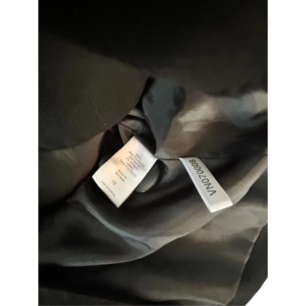 New York & co. Black ruffled collar blazer size 16 - Image 5