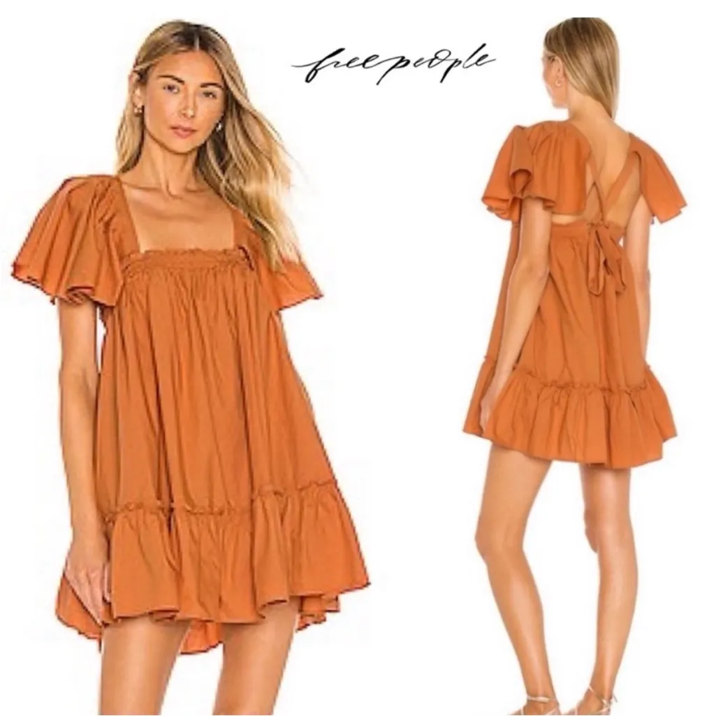 Free People Imogene Dress Terra Ruffle Babydoll Dress XS - Image 2