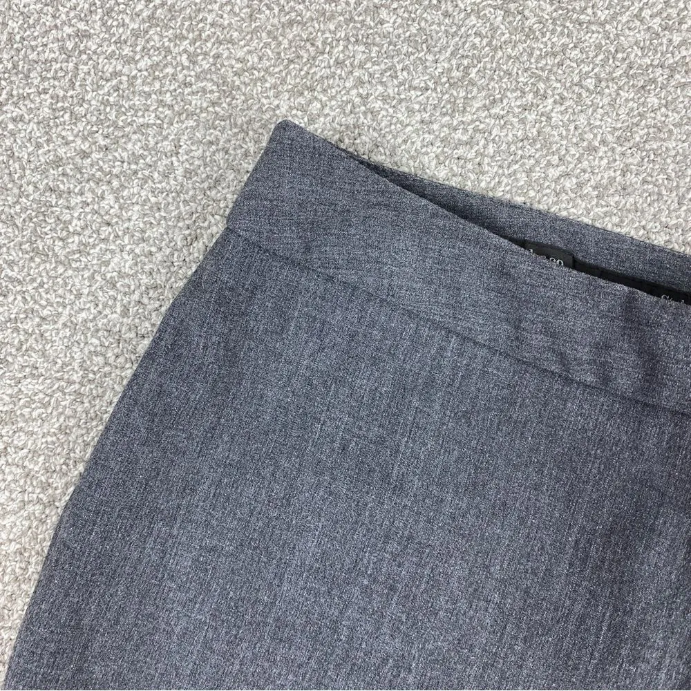 Style &‎ Co. Petite Straight Leg Flat Front Pants Gray 10P Slacks Office Stretch - Image 3