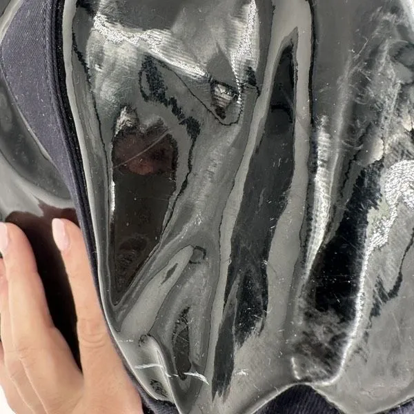 3.1 Philip‎ Lim Tote Patent Weekender Tote Bag Navy Blue - Image 13