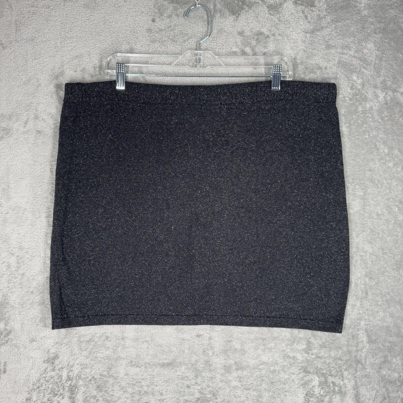 J. Jill Skirt Womens XL Gray Sweater Pencil Straight Silk Cotton Preppy Casual‎ - Image 3