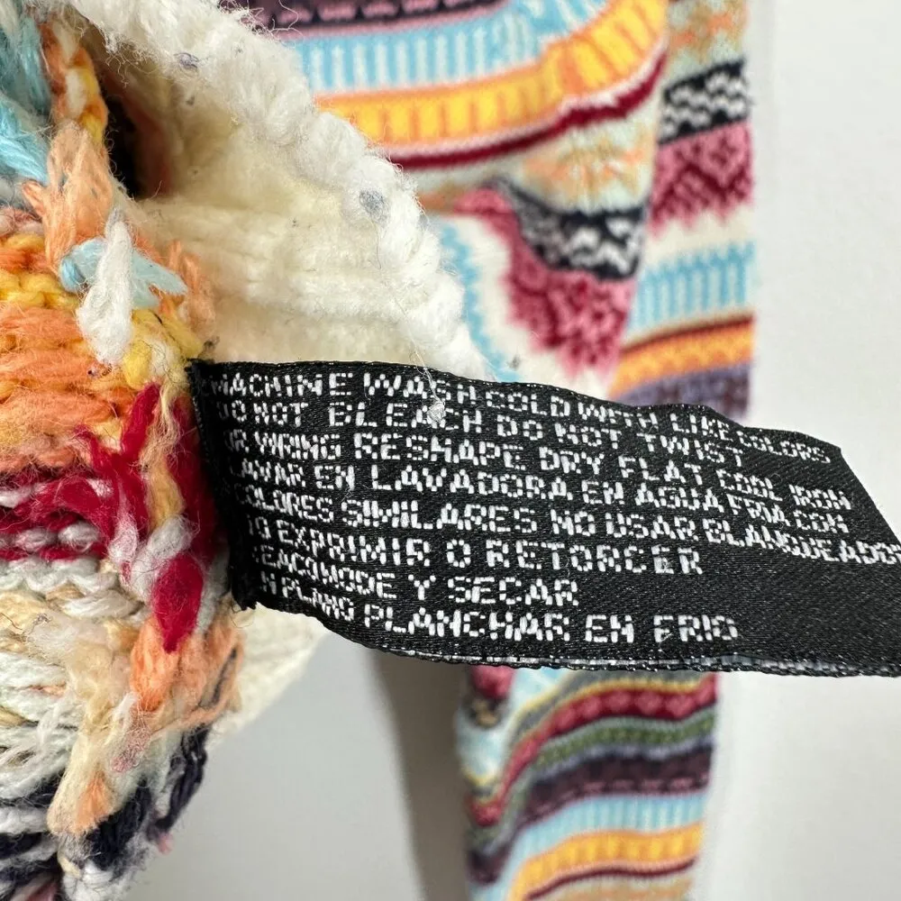 Vintage Fair Isle Crewneck‎ Knit Sweater Nordic Cozy Cabincore Fisherman Coastal Red - Image 3