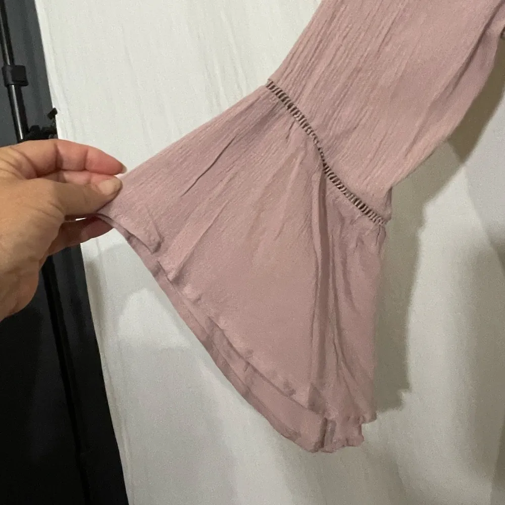 Baltic Born Dusty Rose Short Sleeve Ruffle Hem Wrap Maxi - Image 6