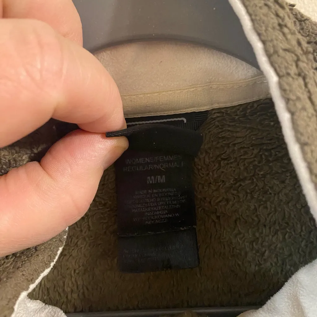 The‎ North Face Women's Osito Fleece Jacket Gray White Full Zip AAHY Sz Medium - Image 4