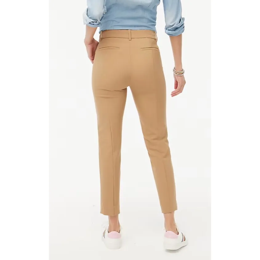 J.Crew NWT  Slim Cropped Ruby Pant Stretch Twill Camel - Image 6