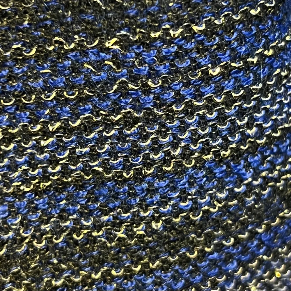 Laundry any Shelli Segal Size 4 Open Front Tweed Jacket w/Zippered Pocke… - Image 5