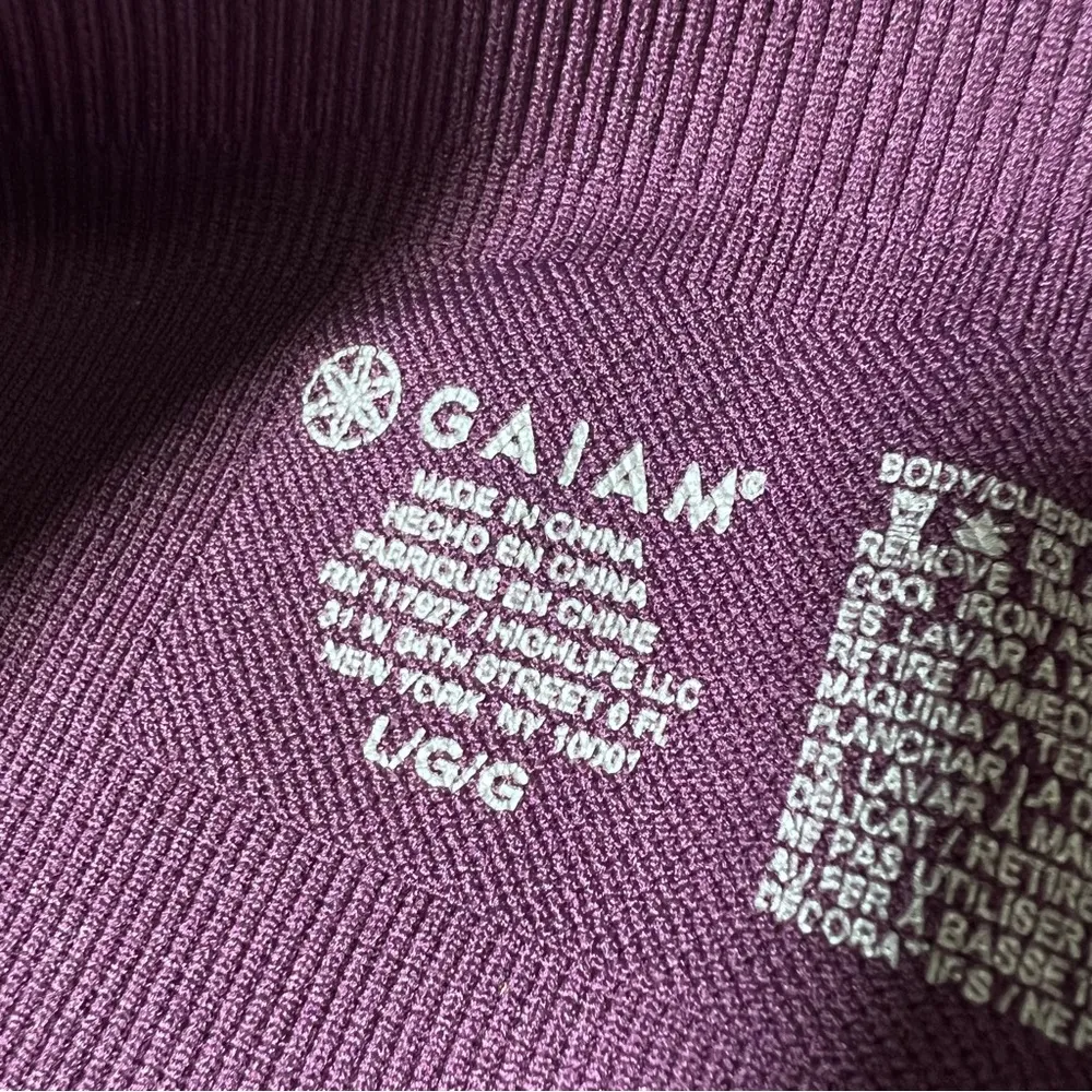 GAIAM Purple Cropped High Rise Leggings - Image 9