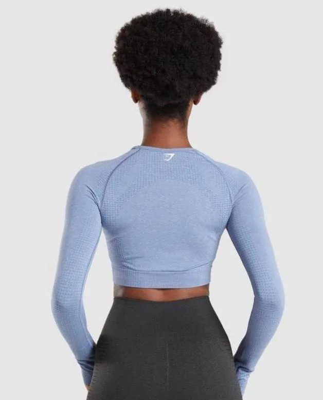 Gymshark Vital Seamless LS Crop - Image 2