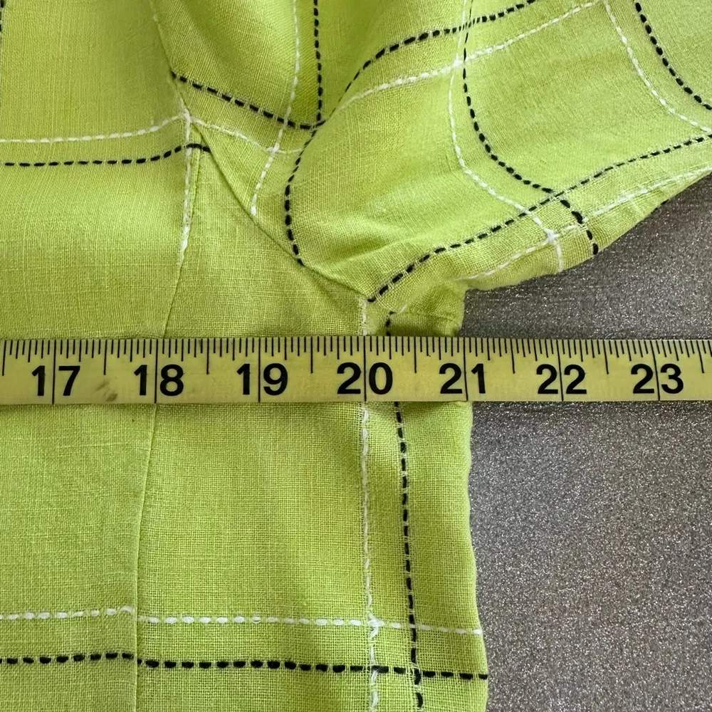 Westbound Green 3/4 Sleeve Boxy Button Down Shirt (845) - Image 8