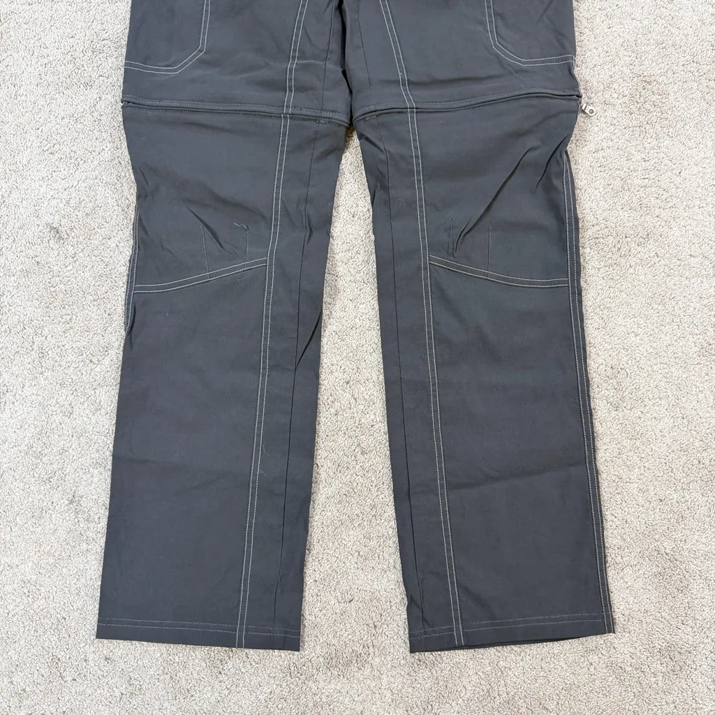 Kuhl Women’s Kliffside Convertible Hiking Cargo Pants Mid Rise in Dark Gray 4 - Image 7