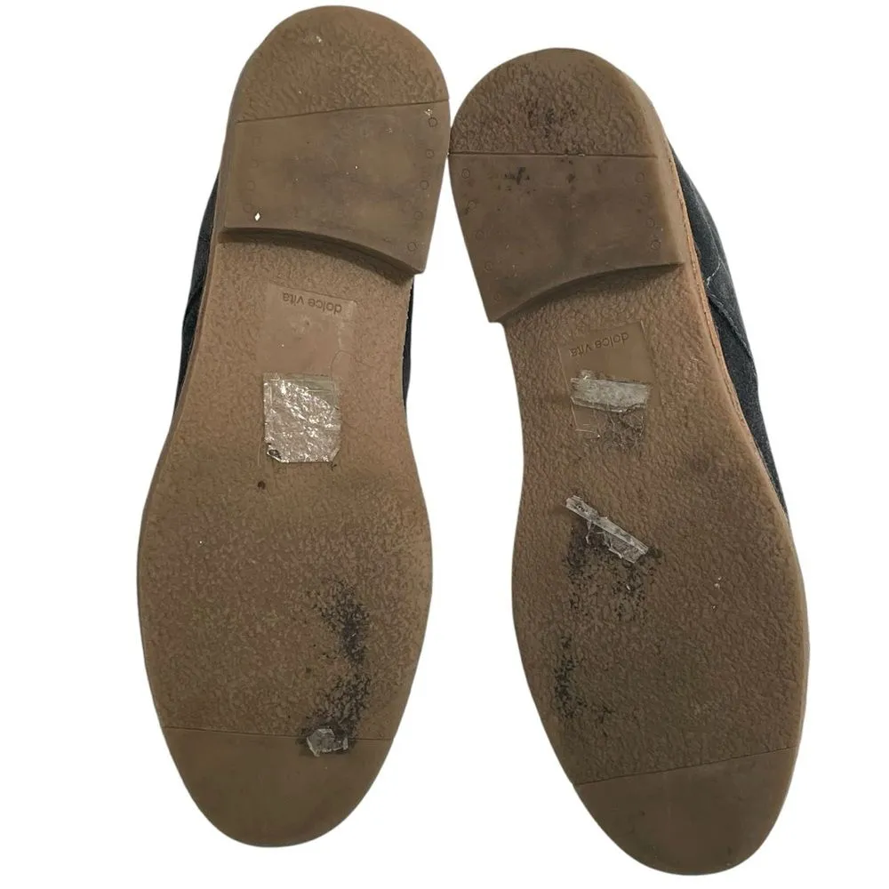 Dolce Vita Ankle Boots Size 7.5 Grey‎ Suede Sherpa Lined Slip on Shoes Gray - Image 5