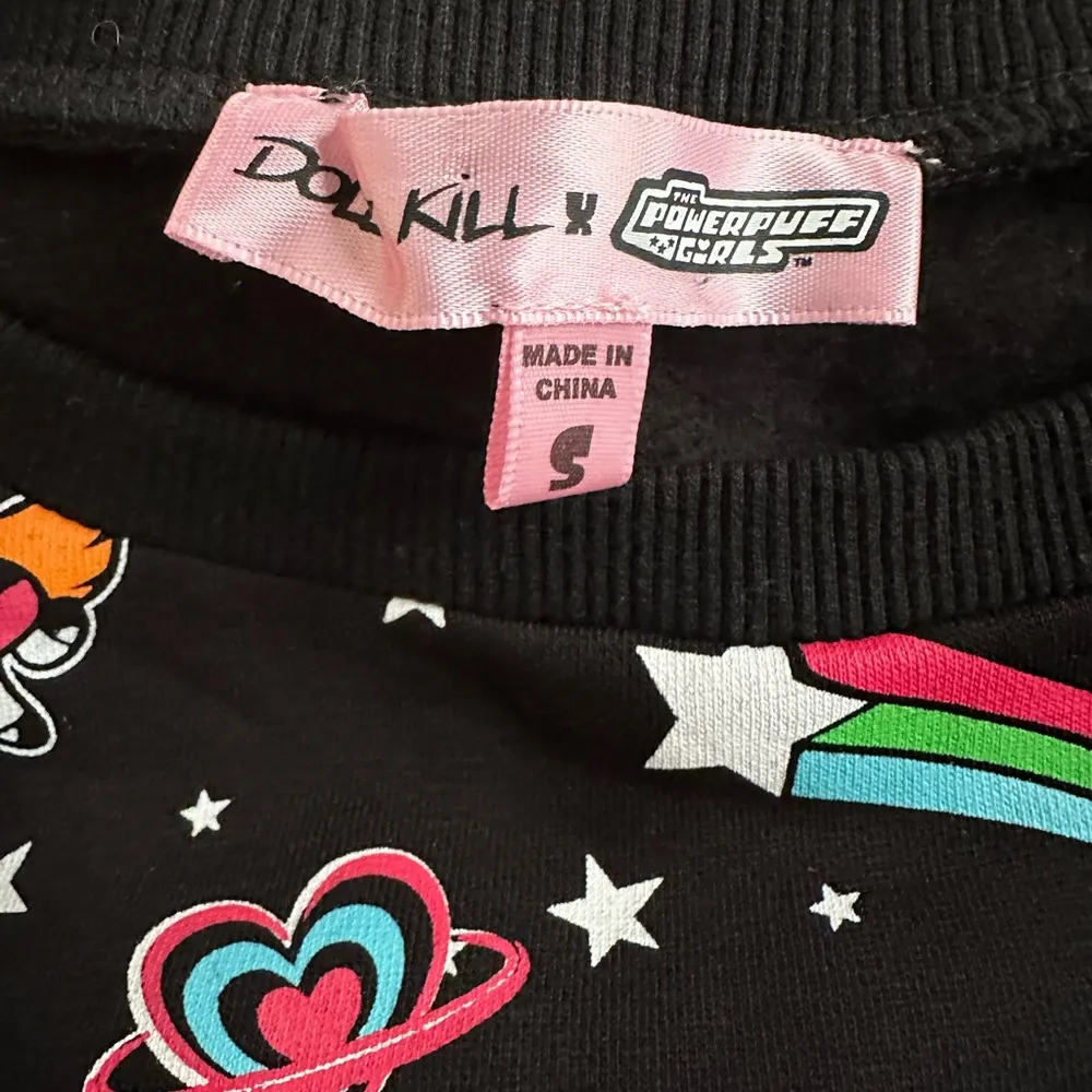 NEW Dolls Kill x Powerpuff Girls Crop Sweatshirt Graphic Cartoon Network Rare - Image 3