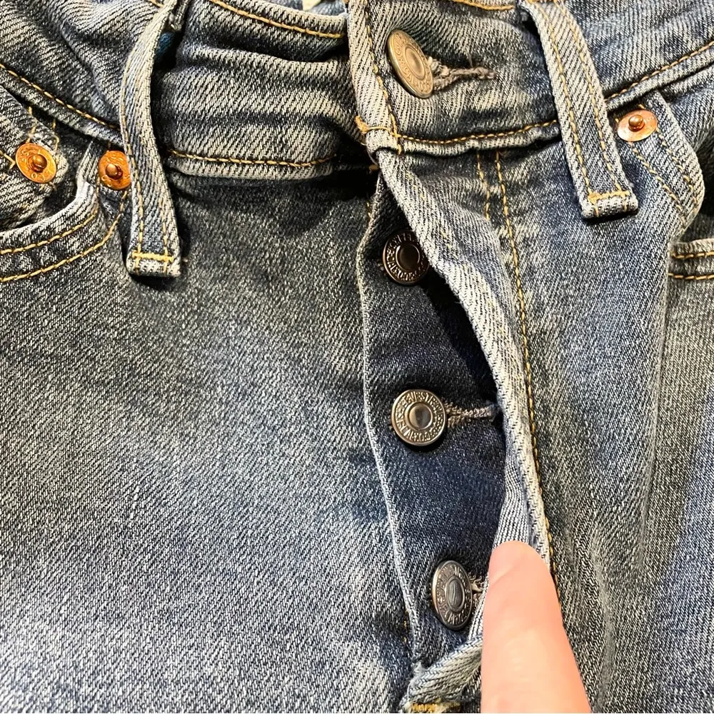 Wedgie Straight Fit High Rise Denim Jeans 27 - Image 5