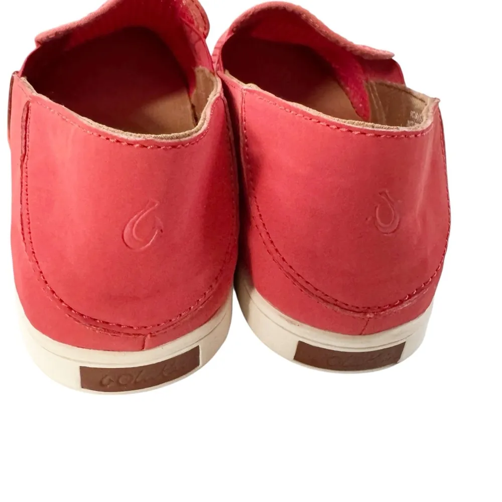Olukai Women's Pehuea Slip On Shoe Sneaker Flat Paprika Size 8 Red - Image 7