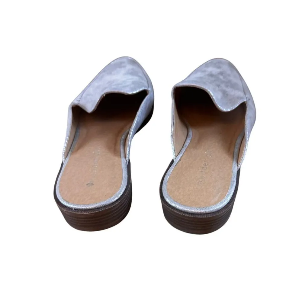 Madden Girl Size 8.5M Pointed Classic Toe Gitter Slip On Loafer Silver - Image 5