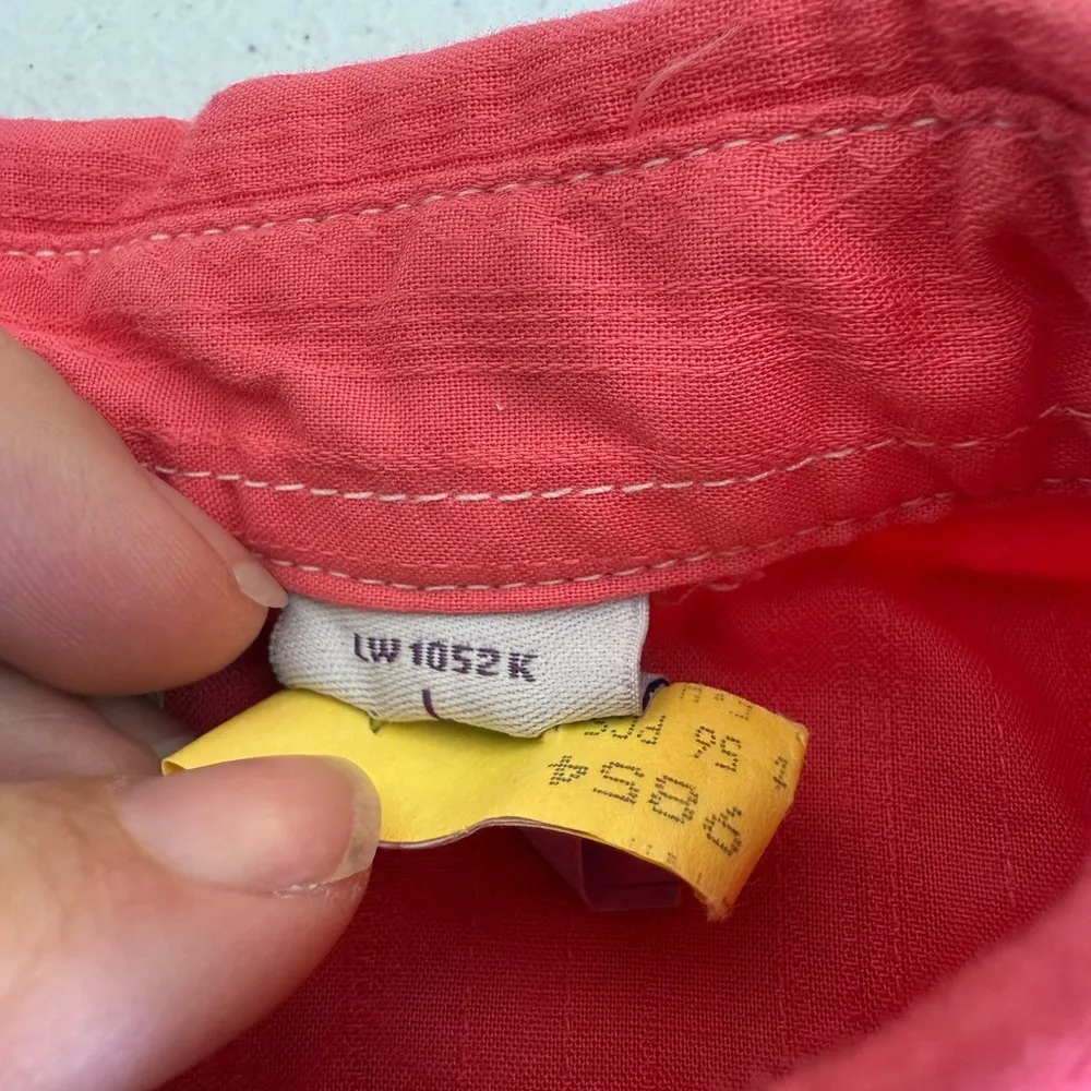 Vintage Wrangler Western Shirt Red Size L Western Rodeo Button Up Long Sleeve - Image 7