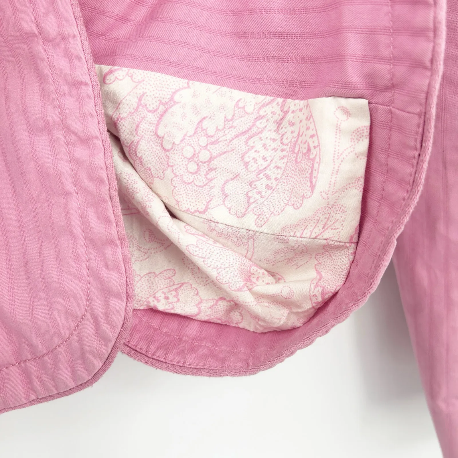 Gap Womens‎ Preppy Spring Easter Barbiecore Striped Stretch Blazer Size 10 Pink - Image 5