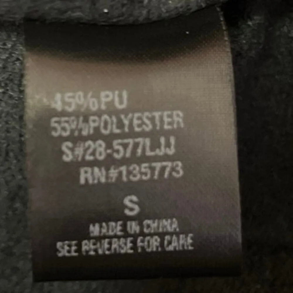 Vici Women's Black Faux Leather Vegan Button Down  Moto Shirt Shacket Jacket S - Image 4