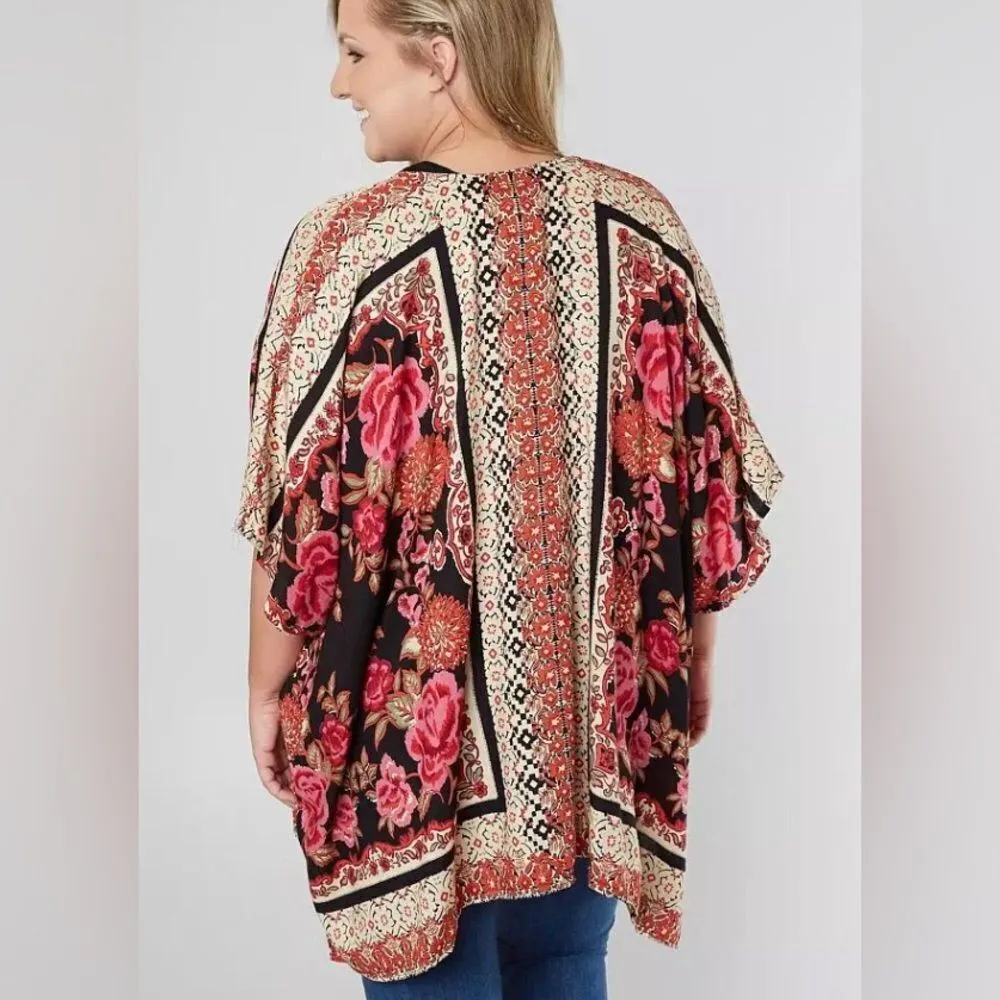 Nordstrom Open Boho Sleeveless Cardigan swim cover - Image 3