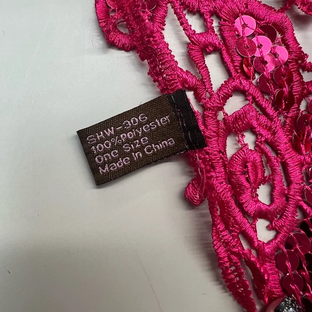 Hot Pink Faux Fur Coat M Size M - Image 14