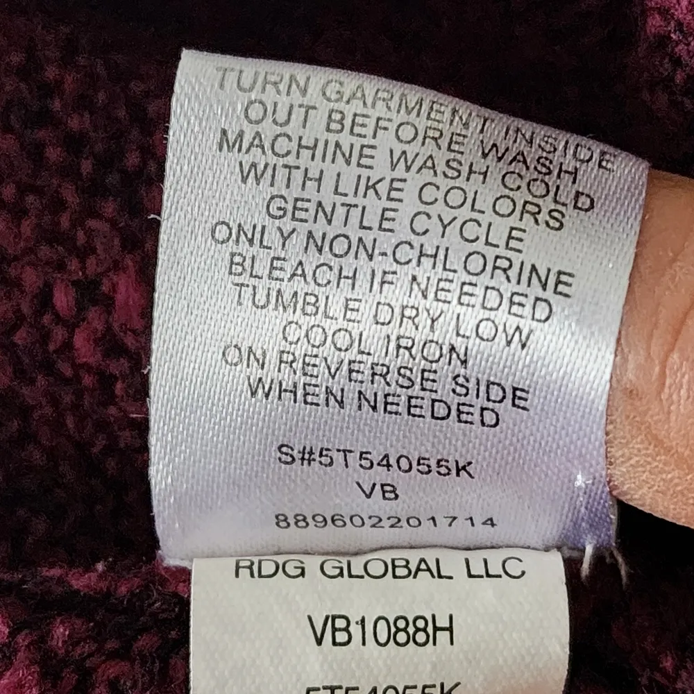 Cloud Chaser Burgundy and Flannel Twofer Sweater - Image 9