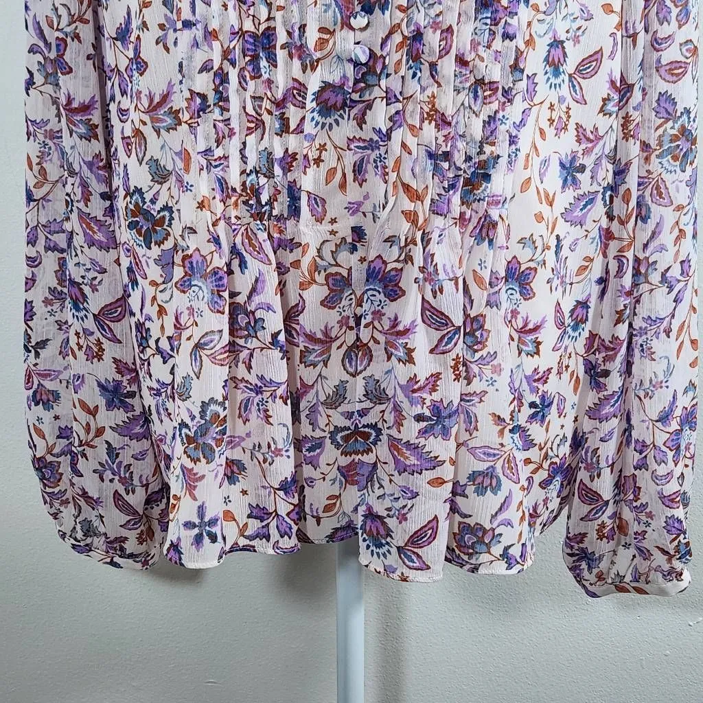 1 State Paisley Floral Blouse NWT Size XXL 1 State Long Sleeve Floral Top - Image 3