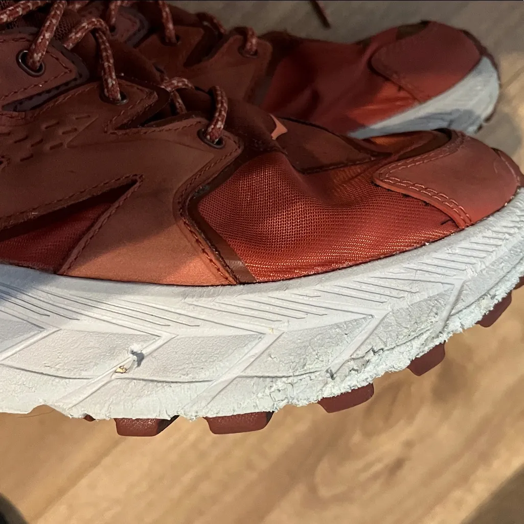 Hoka Anacapa Mid GTX Gore-Tex Red Orange Peach Women’s Trail Shoes Boot 10.5 B - Image 10