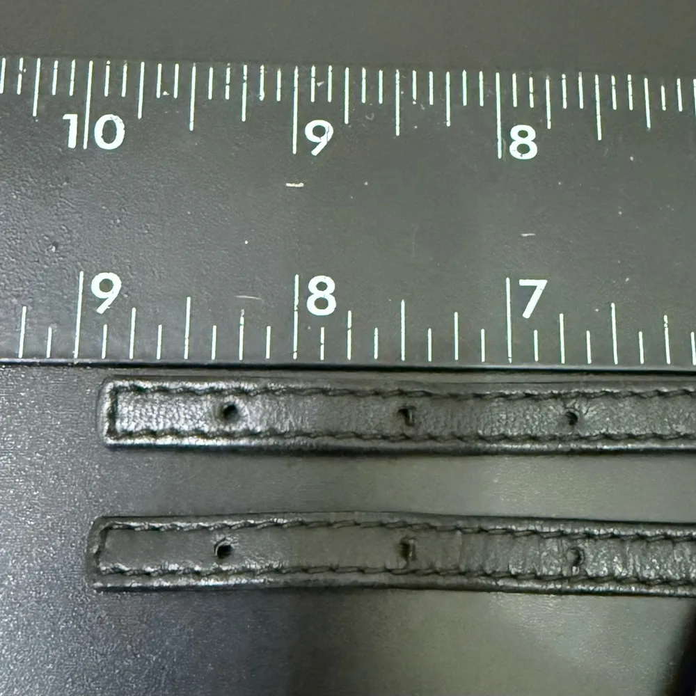 SWAROVSKI Swan Signed Crystal Rhinestones Leather Buckle Wide Cuff Bracelet 24g. - Image 12