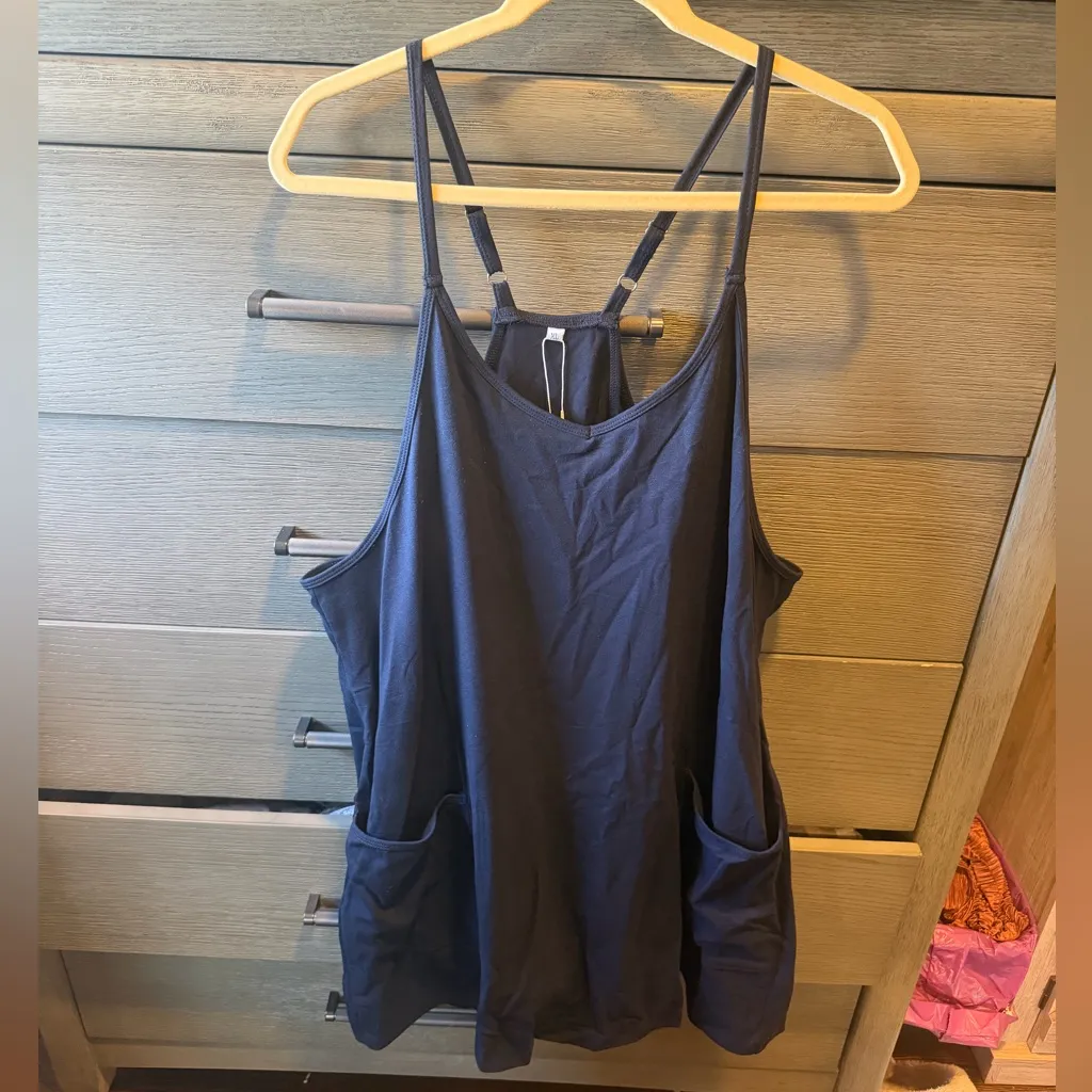 ANRABESS Athletic Dress Mini Romper Dress Size XL in Navy Blue - Image 6