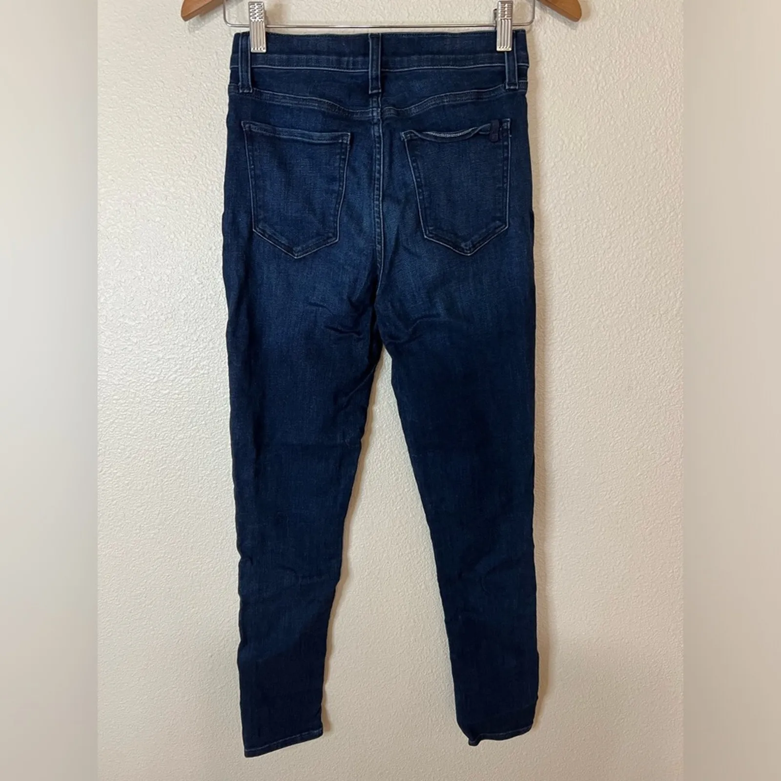 Joe's Jeans The Charlie High Rise Skinny Jean in Dark Blue 26 FLAWED - Image 4