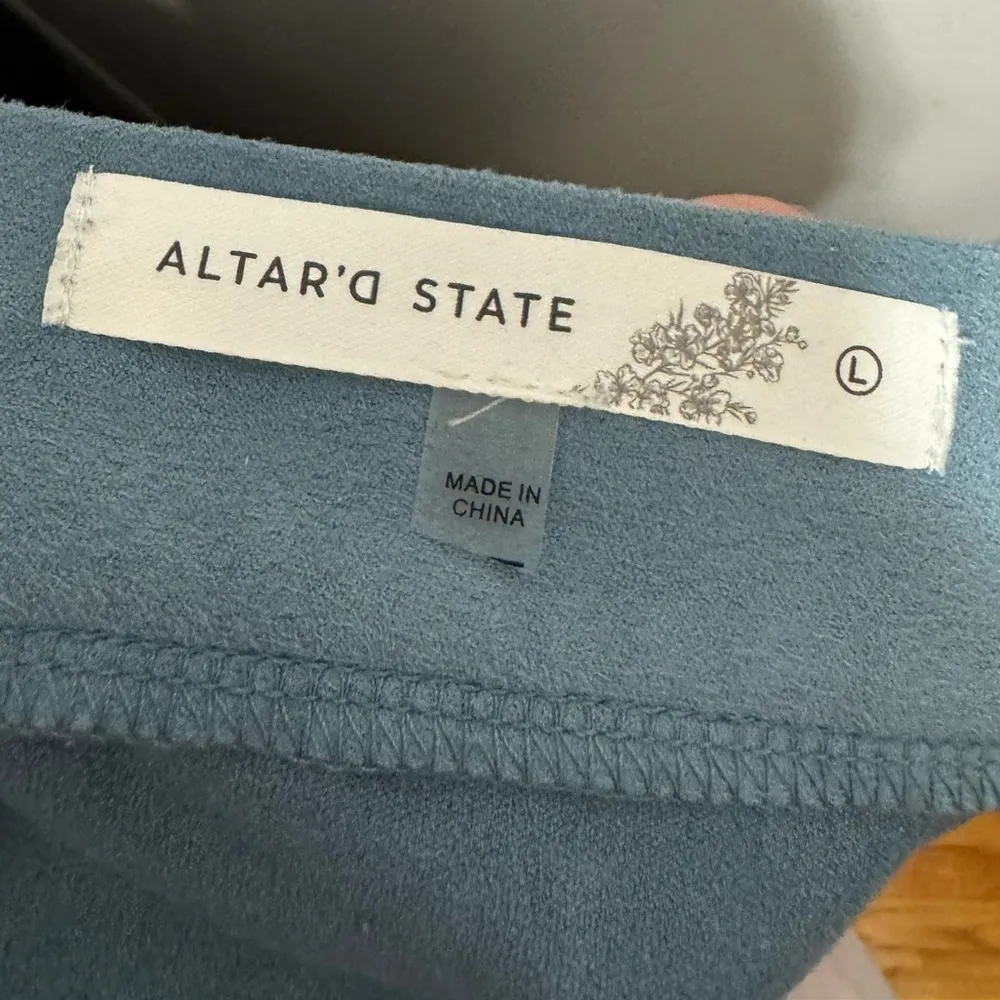 Altar’D State Fringe Faux Suede Mini Skirt Size Large US 6 - Image 6