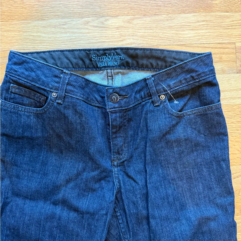 Simply Vera Vera Wang Dark Blue Straight Jeans - Image 3