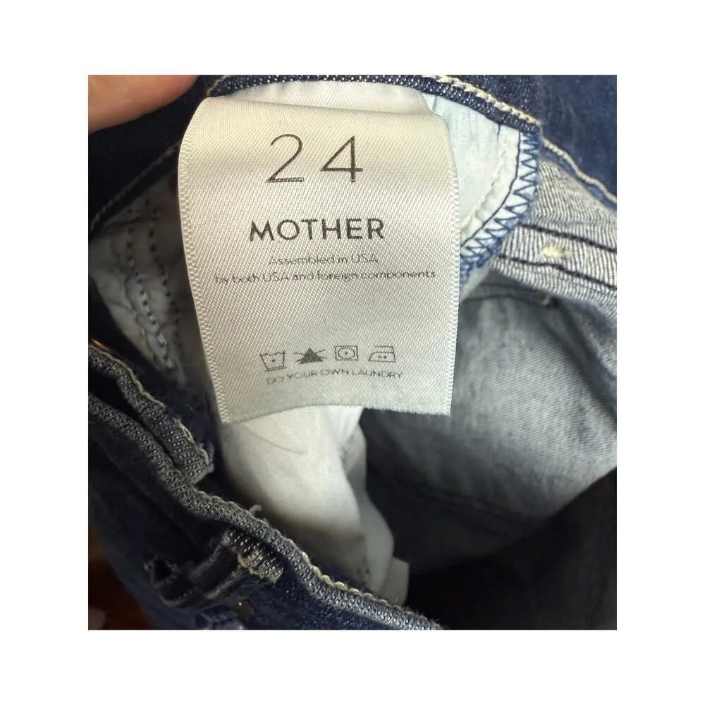 MOTHER The Dazzler Hover in Invitation Only Jeans Sz. 24 Blue - Image 6