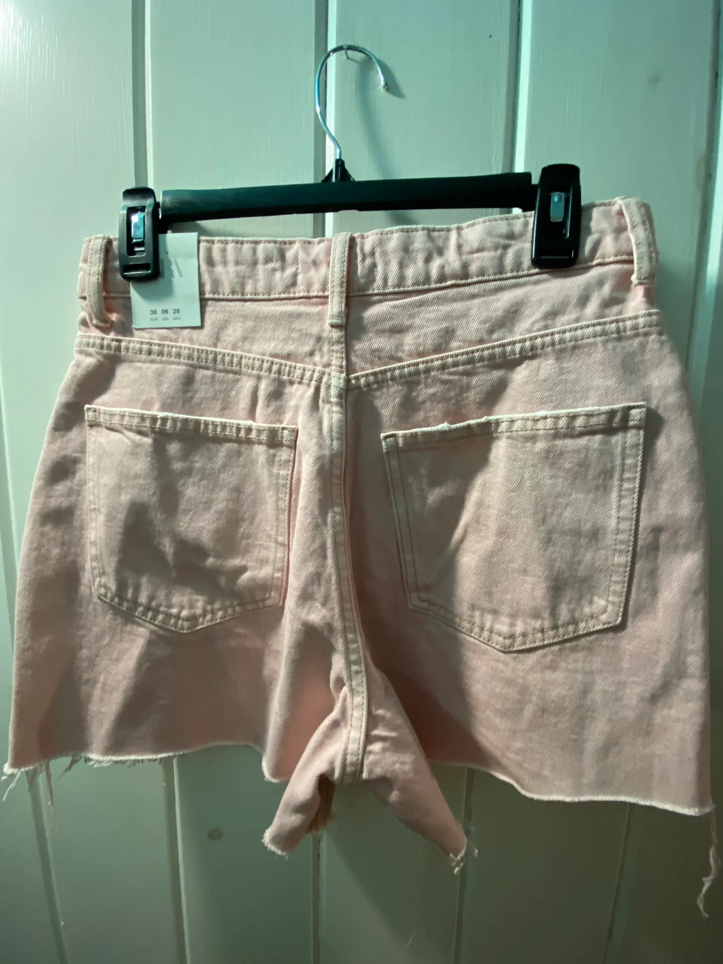 Pink Denim Shorts - Image 3
