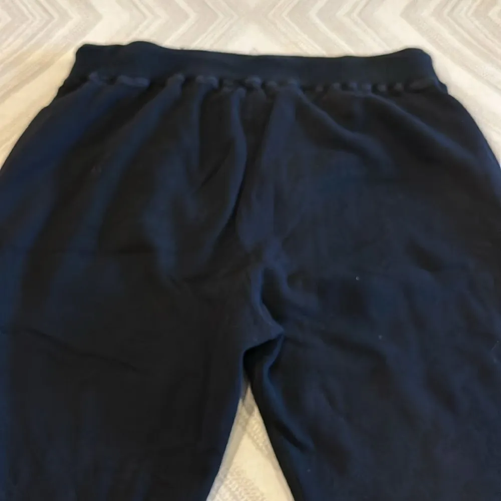 Monrow Women’s Black Joggers with Silver Star Grommets Size L - Image 8