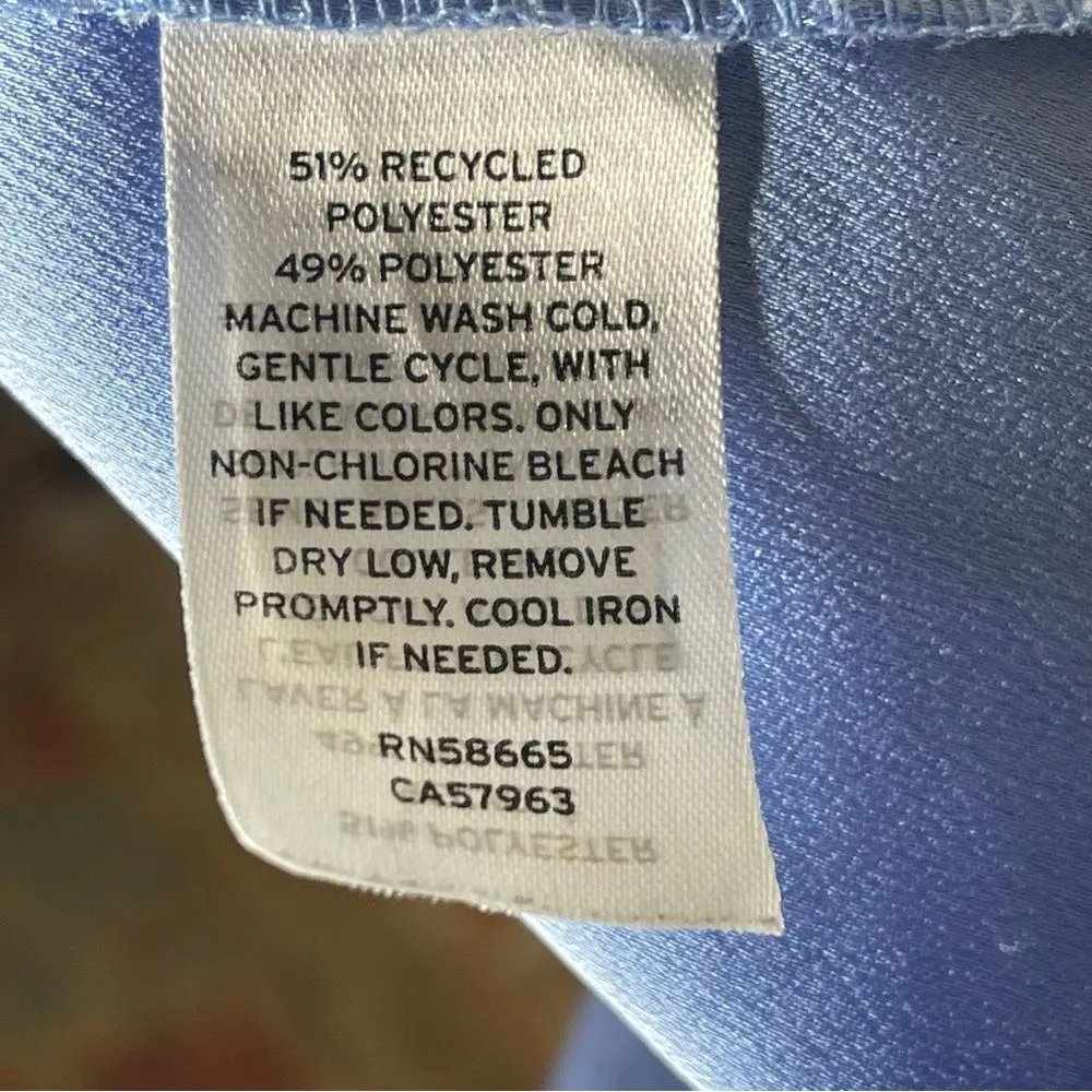 Nordstrom  Size Large Basic Lightweight Top Solid Blue - Image 9