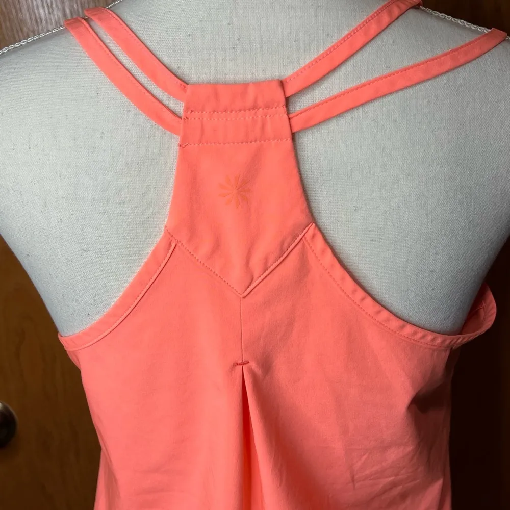 Athleta go time racer back tank bright coral size small - Image 9