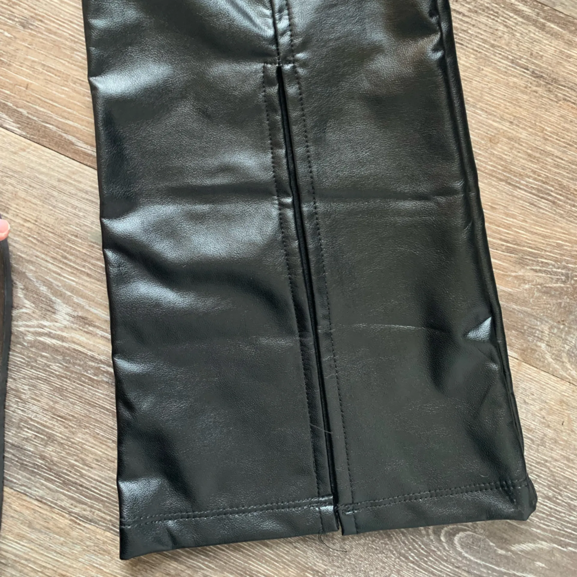 Wild Fable Black Faux Leather Pants M - Image 6